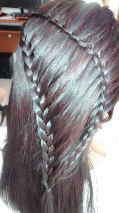 Haren wassen en invlechten