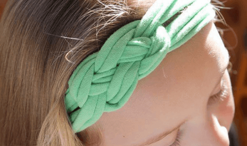 Een oud T-shirt recyclen als haarband