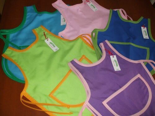 Gekleurde keukenschorten