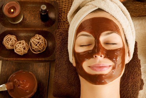 Maskers voor een droge huid met chocola