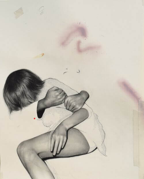 Een Meisje Dat Een Schim Knuffelt