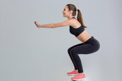 Bulgaarse squat voor strakke billen