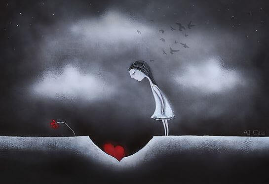 positiviteit hart begraven