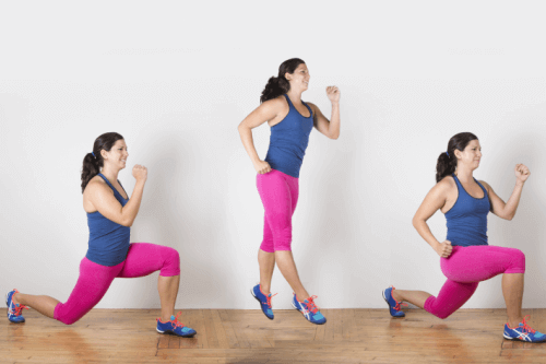 Jumping Lunges