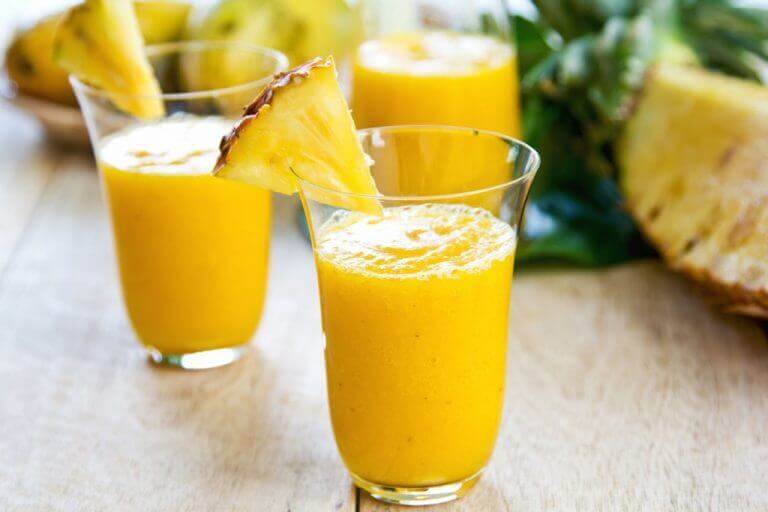 Vochtretentie behandelen met ananas