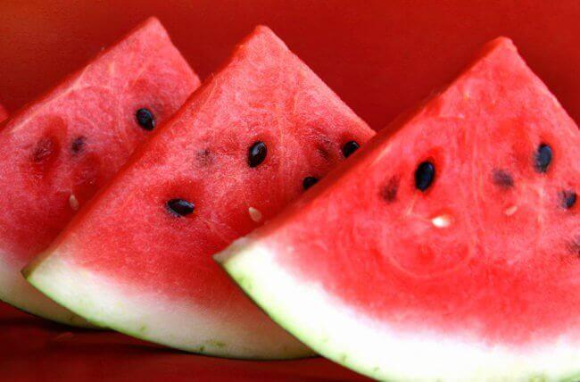 Vochtretentie behandelen met watermeloen