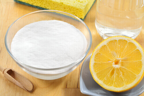 Baking soda met citroen
