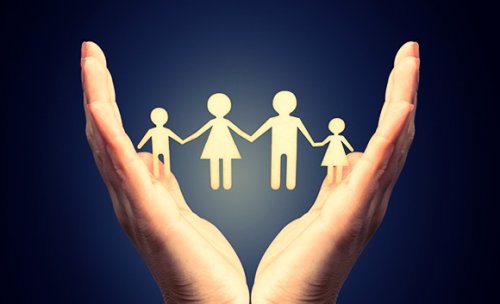 Familie van papier