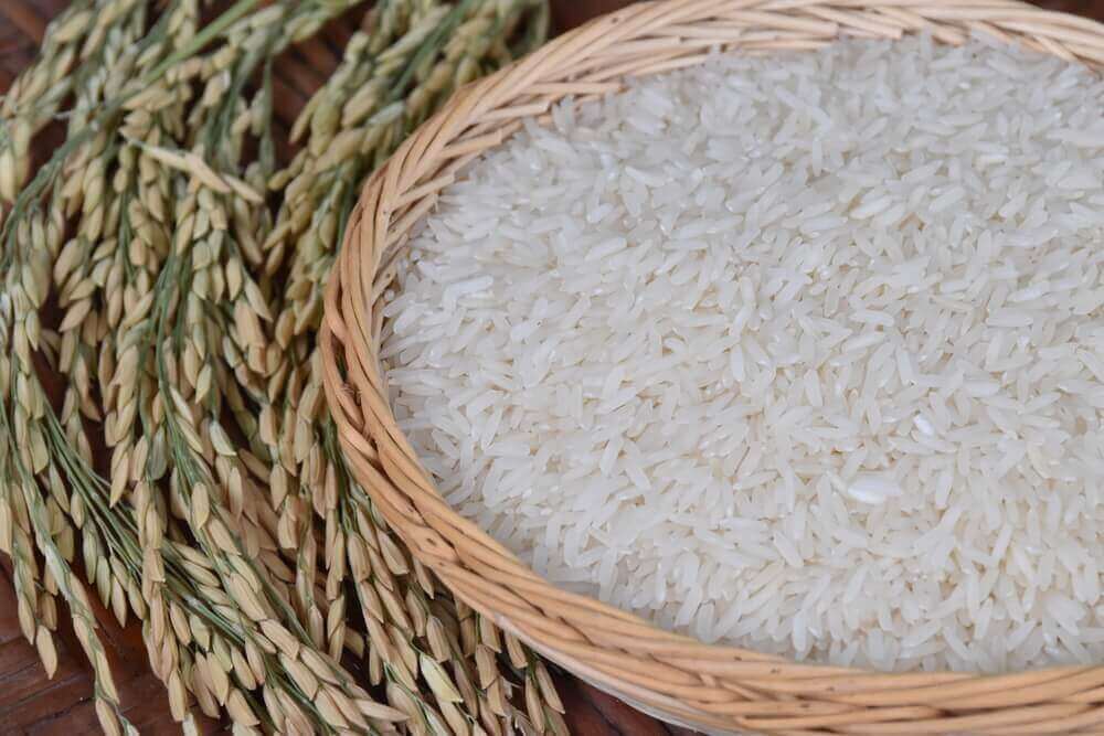 Kommetje rijst eten