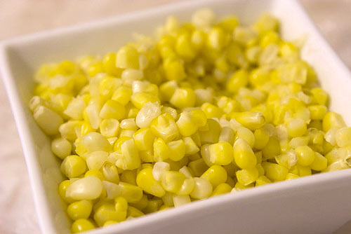 Zoete mais voor in gezonde salades