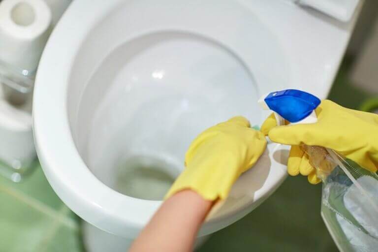 Ontsmetten van de badkamer: het toilet