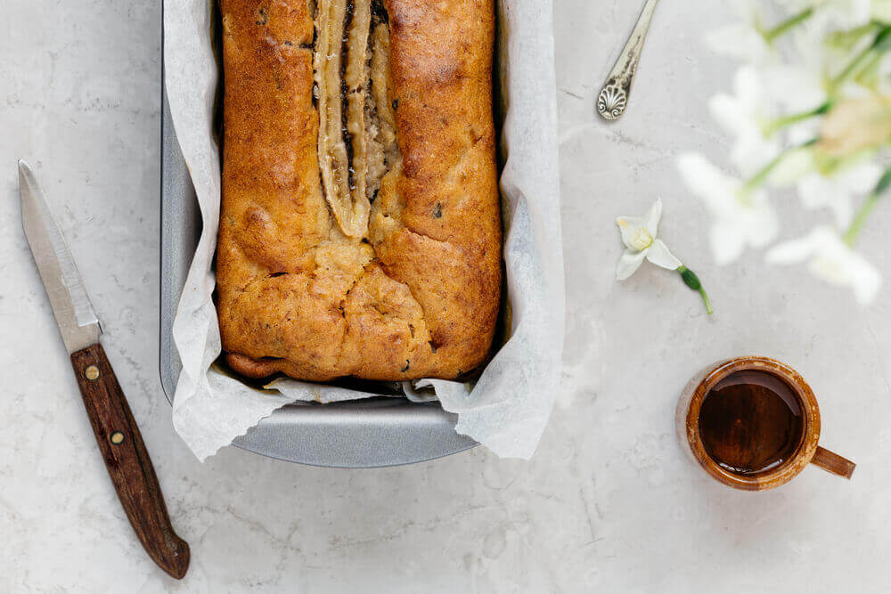 Recept voor bananenbrood zonder bloem