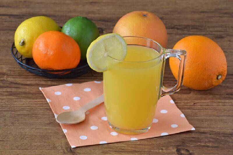 Een plattere buik door citrussap te drinken