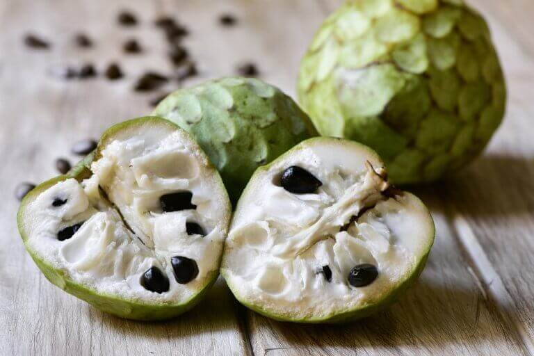 Cherimoya bevat een grote hoeveelheid kalium