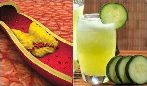 Cholesterol verminderen met een sap van aloëvera, komkommer en grapefruit