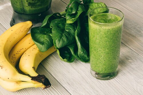 Spinazie banaan smoothie