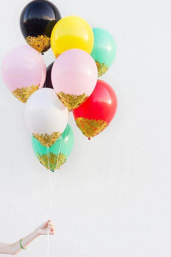 Versieren met ballonnen: laat het schitteren