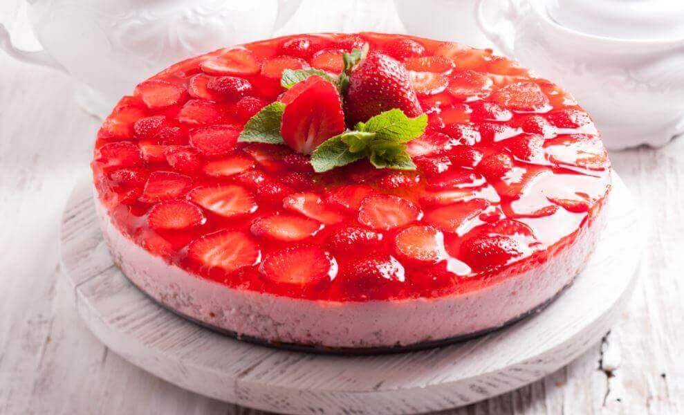 Recepten met gelatine en aardbei