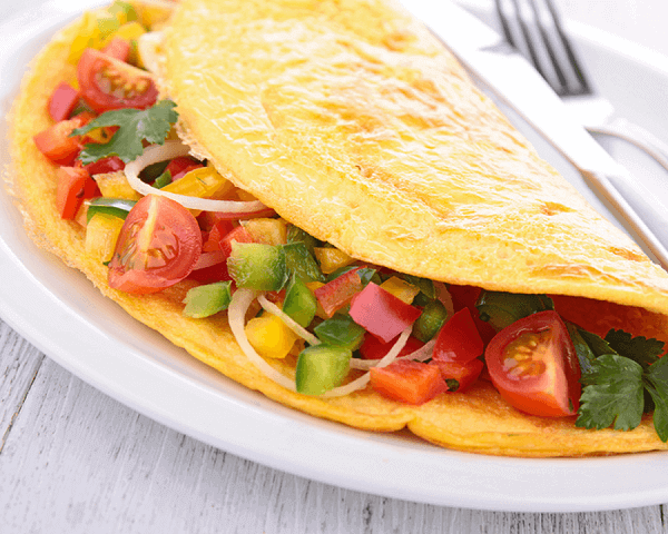 Maak met dit recept een heerlijke omelet met groenten