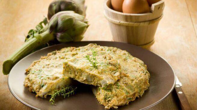 Recepten met artisjokken: Spaanse omelet
