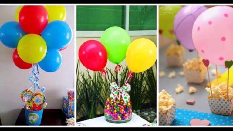 Versieren met ballonnen: snoepjes