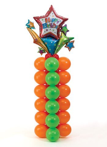 Versieren met ballonnen: zuil