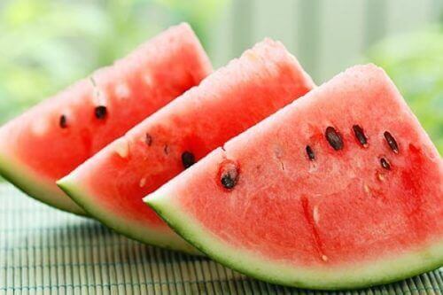 Watermeloen is een van de meest hydraterende fruitsoorten