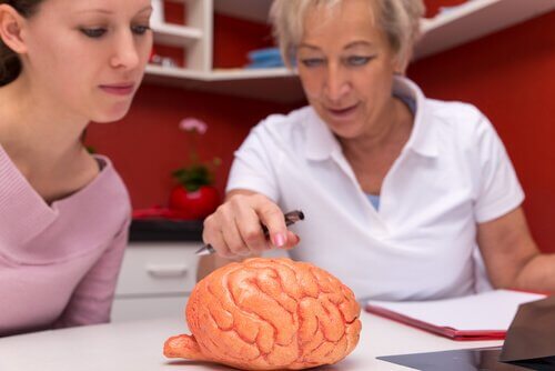 Kunst-hersenen op dokterstafel
