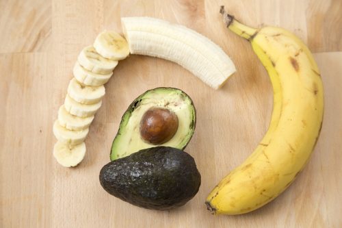 Banaan en avocado