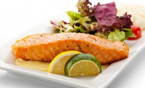 Heerlijke zalm in een citroensaus