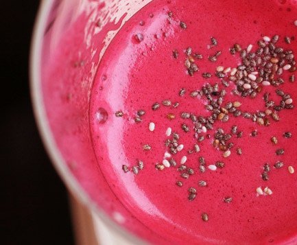 Paarse smoothie