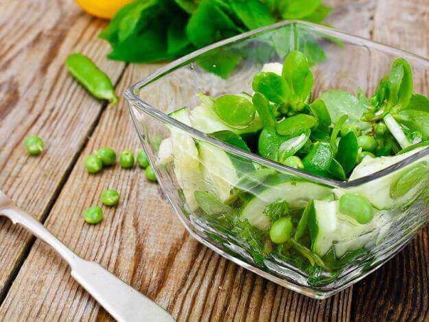 Heerlijke salade met postelein