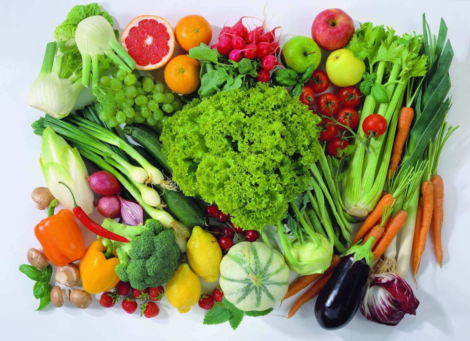 Verschillende soorten fruit en groente