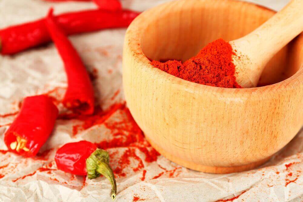Voedingsmiddelen die de longfunctie verbeteren: cayennepeper