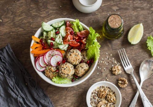 Vegetarische gehaktballen van quinoa en kikkererwten