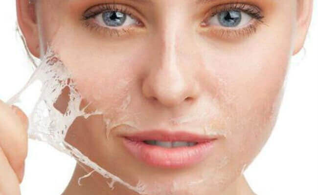Peel-off gezichtsmaskers met gelatine