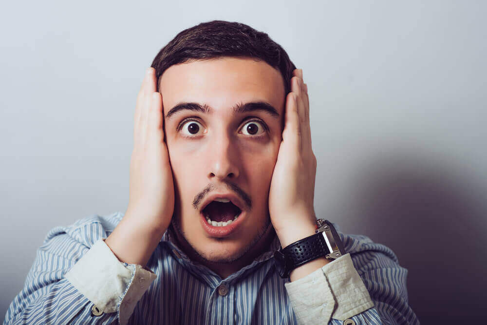 Man die lijdt aan het syndroom van Cotard