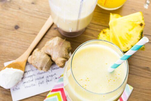 Infusie met ananas