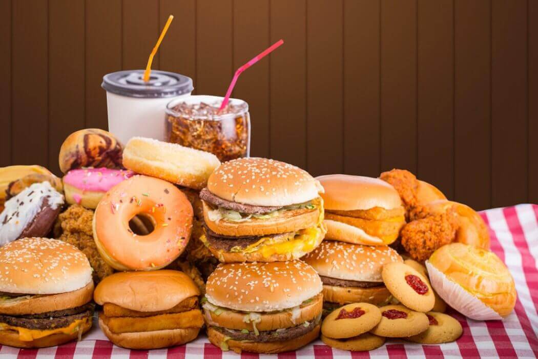 Junkfood is voedsel dat slecht is voor de spijsvertering