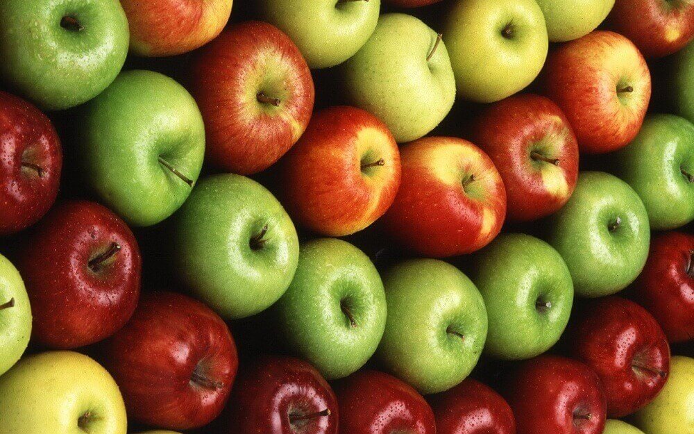 Rode en groene appels