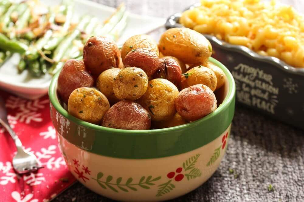 Schaal met aardappelen