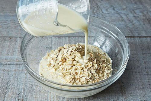 Rijst en haver en melk