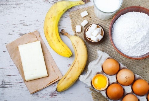 Kaastaart met banaan