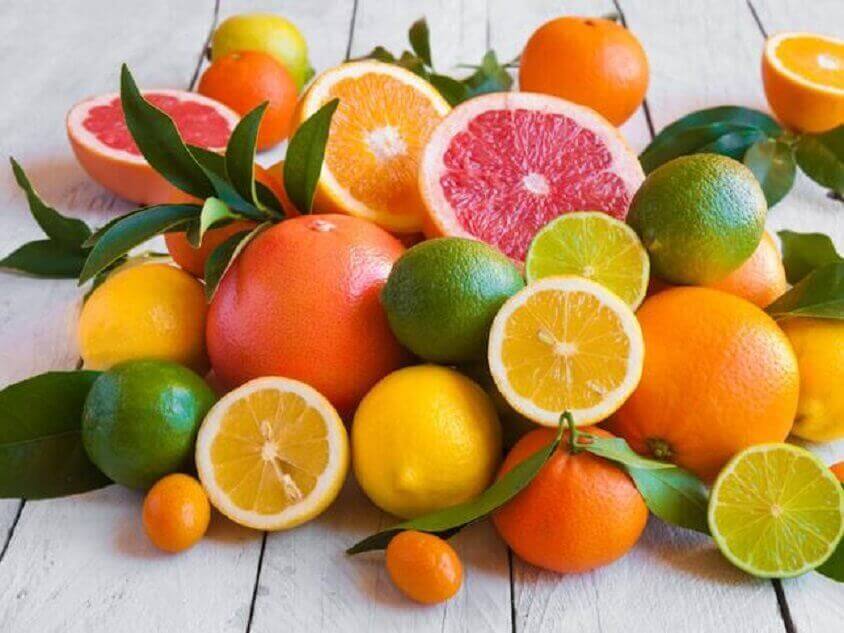 Verschillende citrusvruchten