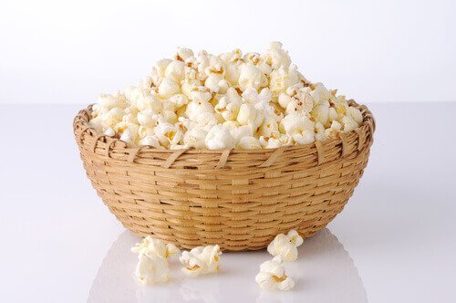 Zelfgemaakte popcorn