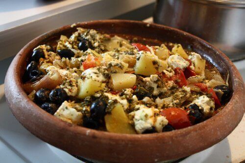 schaaltje met tahini