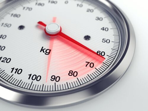 Weegschaal staat op 63 kilo