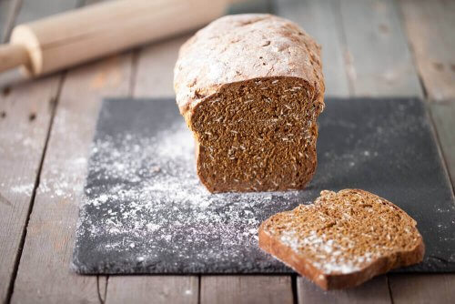 Volkorenbrood met eieren
