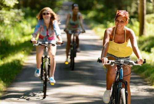 Lichaamsbeweging door fietsen