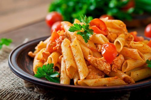 Pasta met kerstomaten
